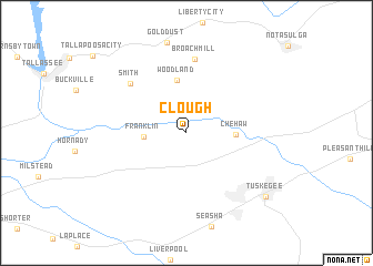 map of Clough