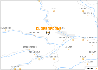 map of Clovenfords