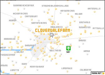 map of Cloverdale Farm