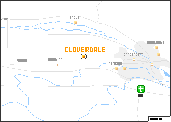 map of Cloverdale