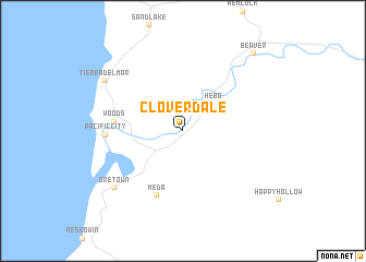 map of Cloverdale