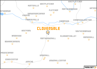 map of Cloverdale