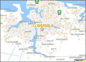 map of Cloverdale