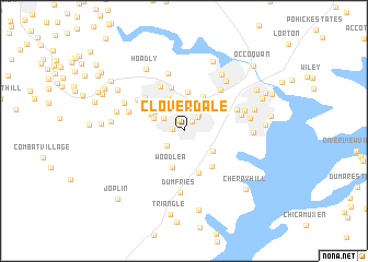 map of Cloverdale