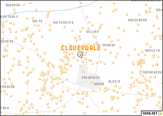 map of Cloverdale