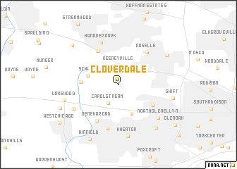 map of Cloverdale