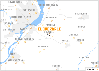 map of Cloverdale