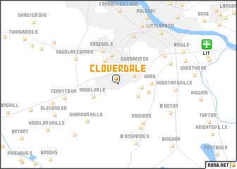 map of Cloverdale