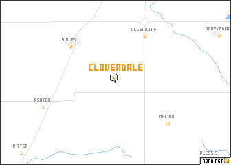 map of Cloverdale