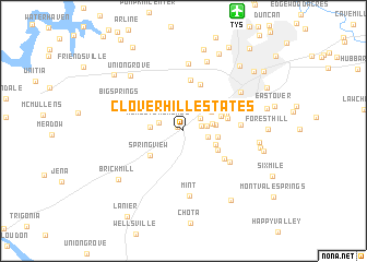 map of Clover Hill Estates