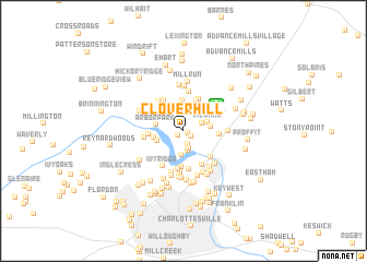 map of Clover Hill