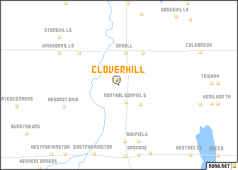 map of Clover Hill