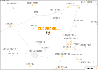 map of Clover Hill