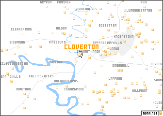 map of Cloverton