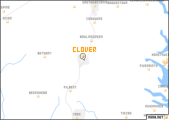 map of Clover