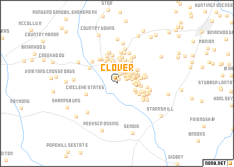 map of Clover