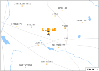 map of Clower