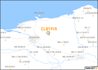 map of Cloyfin