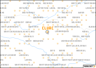 map of Cluac