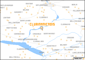 map of Cluain Mnic Nóis