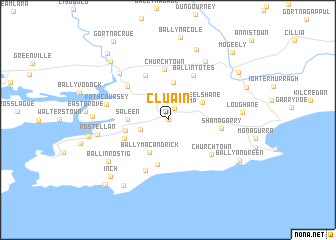 map of Cluain