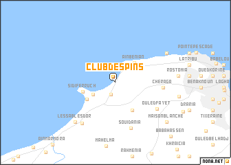 map of Club des Pins