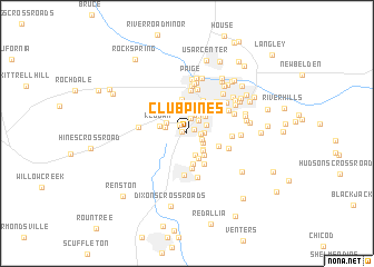 map of Club Pines