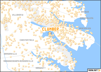 map of Clumber