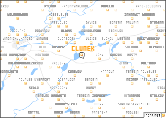 map of Člunek