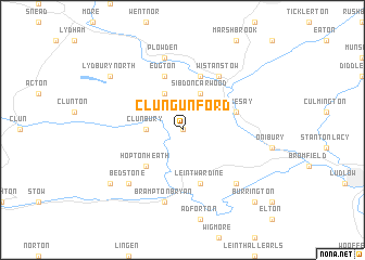 map of Clungunford