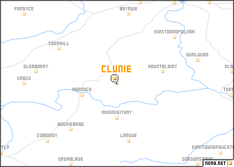 map of Clunie