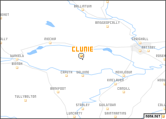 map of Clunie