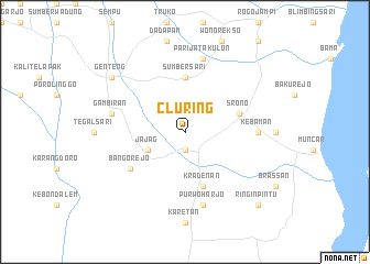 map of Cluring