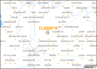 map of Clusorth