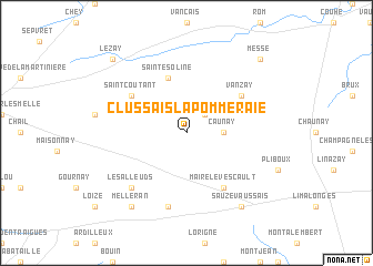 map of Clussais-la-Pommeraie