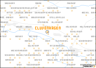 map of Cluvenhagen