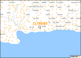 map of Clyadier