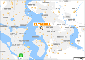 map of Clyde Hill