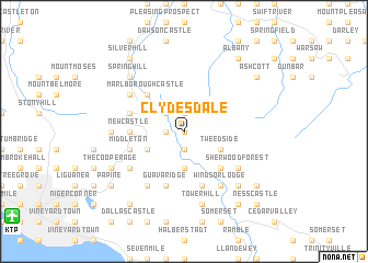 map of Clydesdale