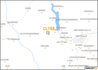 map of Clyde