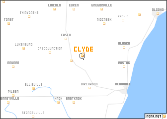 map of Clyde