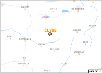 map of Clyde