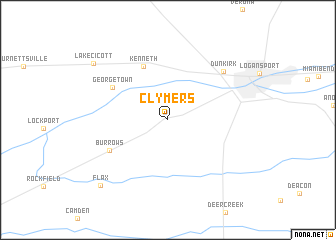 map of Clymers