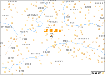 map of Čmanjke