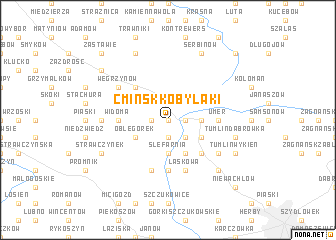 map of Ćmińsk Kobylaki