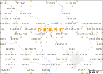 map of Ćmińsk Wykień