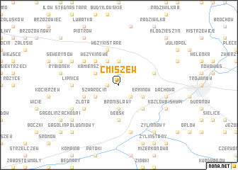 map of Ćmiszew