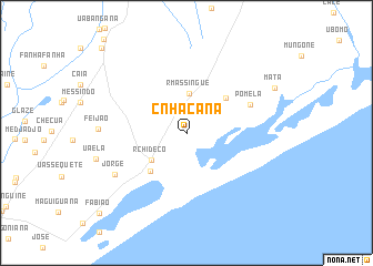 map of C. Nhacana