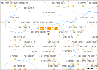 map of Coa Abajo