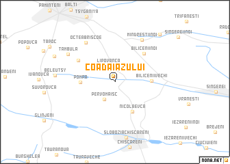 map of Coada Iazului